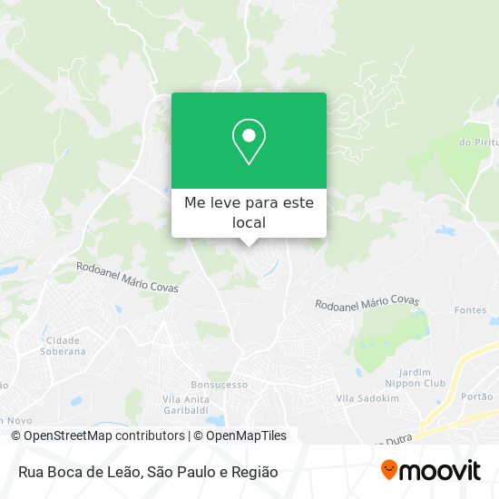 Rua Boca de Leão mapa