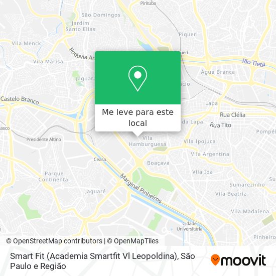 Smart Fit (Academia Smartfit Vl Leopoldina) mapa