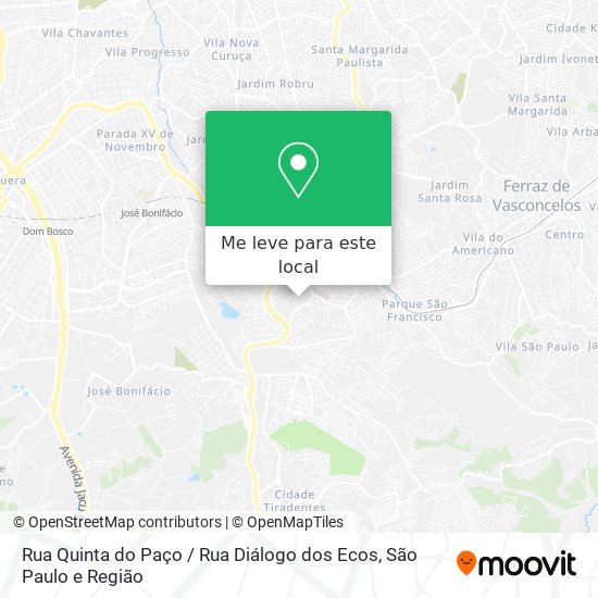 Rua Quinta do Paço / Rua Diálogo dos Ecos mapa