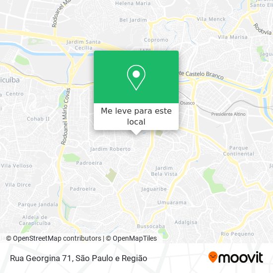 Rua Georgina 71 mapa