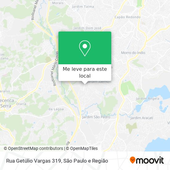 Rua Getúlio Vargas 319 mapa