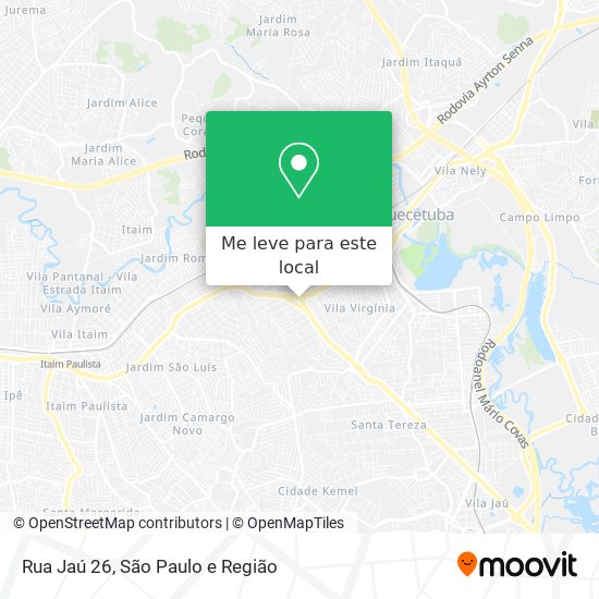 Rua Jaú 26 mapa