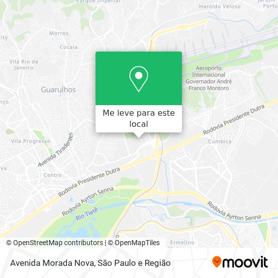 Avenida Morada Nova mapa