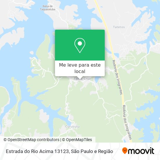 Estrada do Rio Acima 13123 mapa