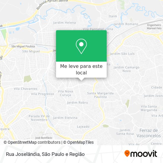 Rua Joselândia mapa