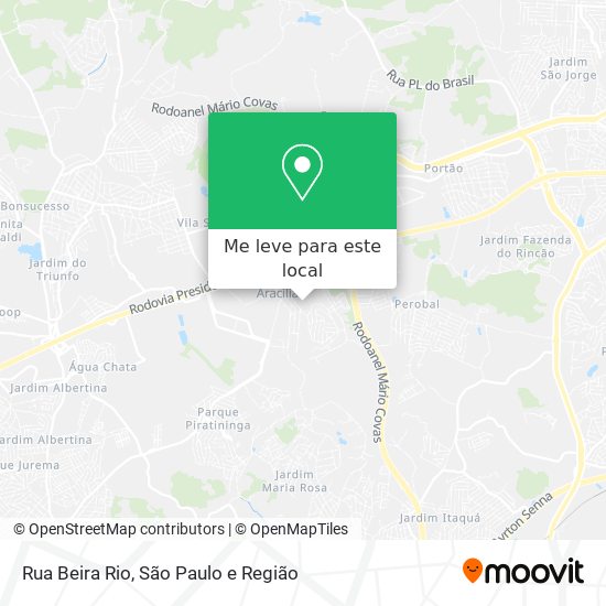 Rua Beira Rio mapa