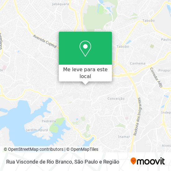 Rua Visconde de Rio Branco mapa