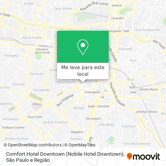 Comfort Hotel Downtown (Nobile Hotel Downtown) mapa