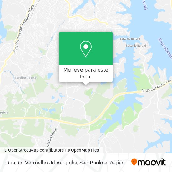 Rua Rio Vermelho Jd Varginha mapa