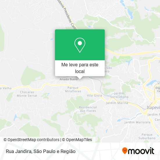 Rua Jandira mapa