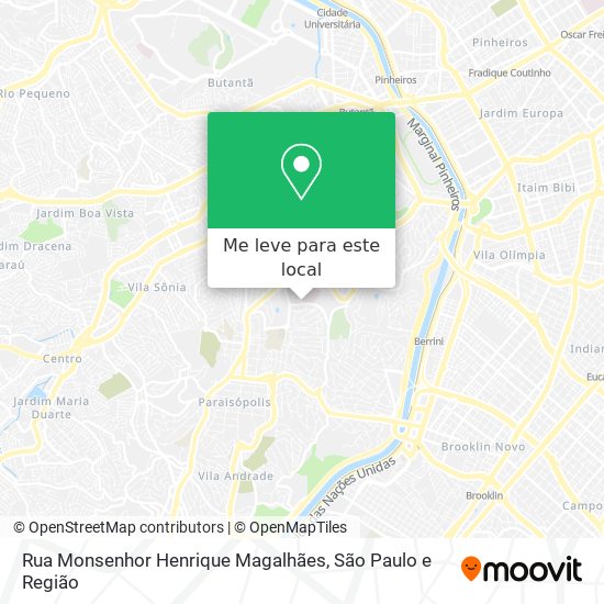 Rua Monsenhor Henrique Magalhães mapa