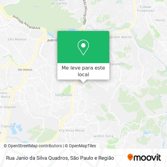 Rua Janio da Silva Quadros mapa