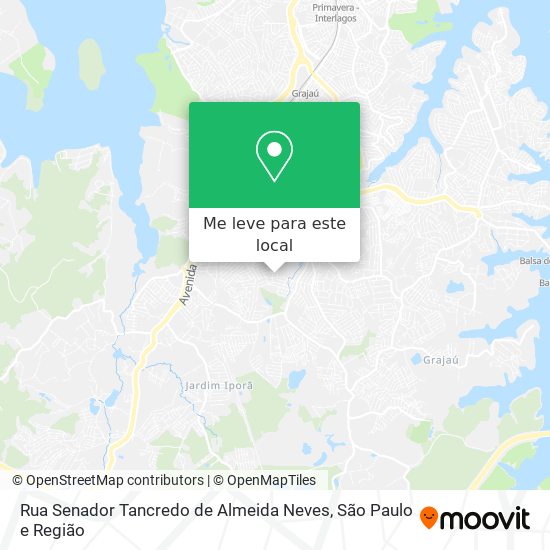 Rua Senador Tancredo de Almeida Neves mapa