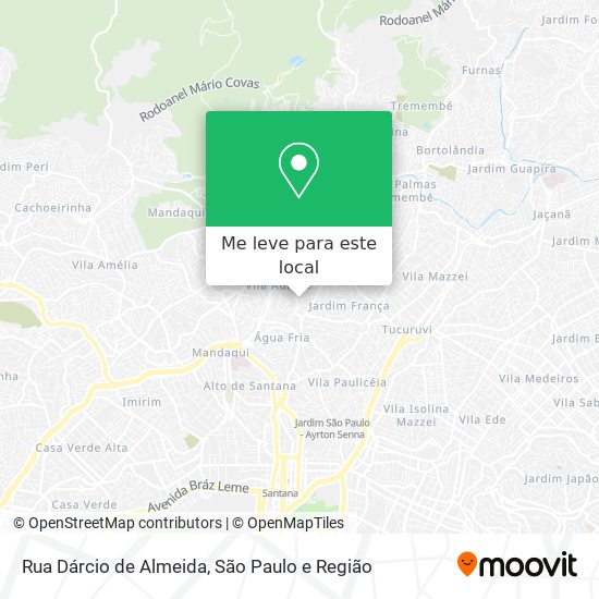 Rua Dárcio de Almeida mapa