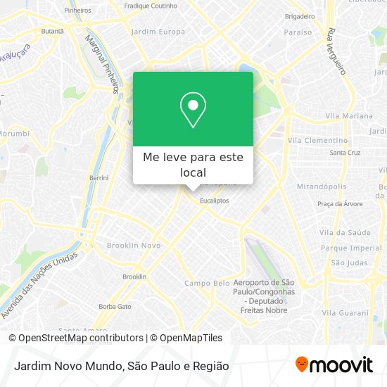 Jardim Novo Mundo mapa