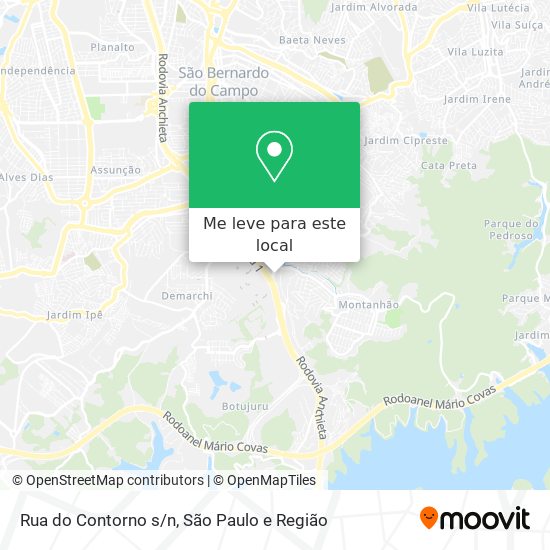 Rua do Contorno s/n mapa