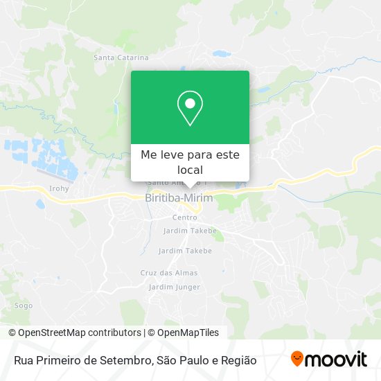 Rua Primeiro de Setembro mapa