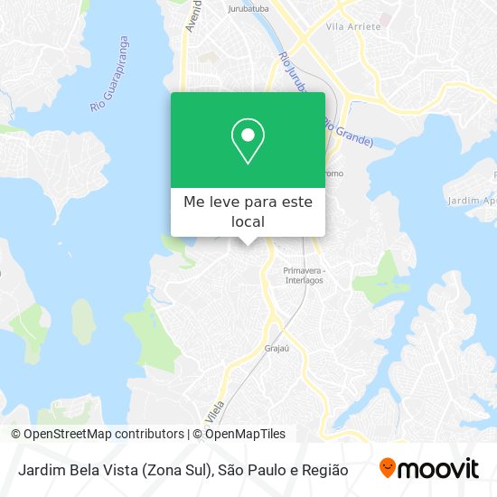 Jardim Bela Vista (Zona Sul) mapa