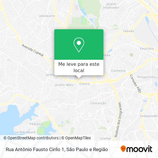 Rua Antônio Fausto Cirílo 1 mapa