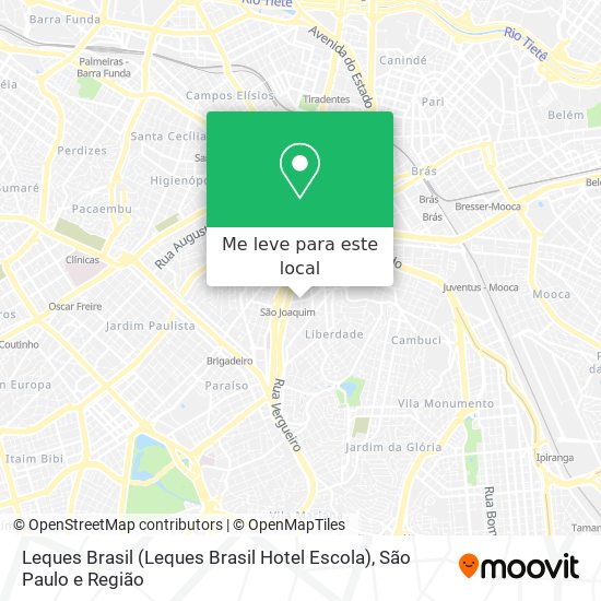 Leques Brasil (Leques Brasil Hotel Escola) mapa