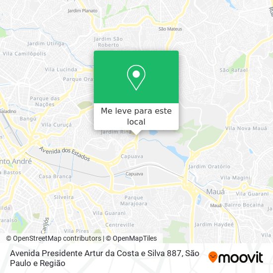 Avenida Presidente Artur da Costa e Silva 887 mapa