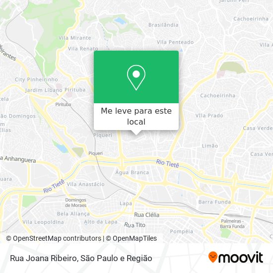 Rua Joana Ribeiro mapa