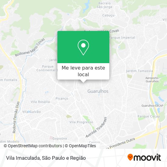 Vila Imaculada mapa