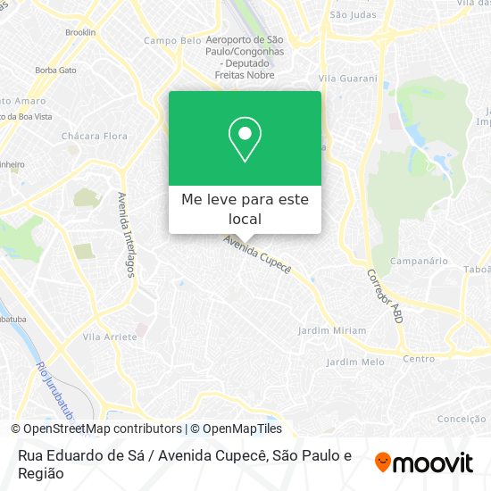 Rua Eduardo de Sá / Avenida Cupecê mapa