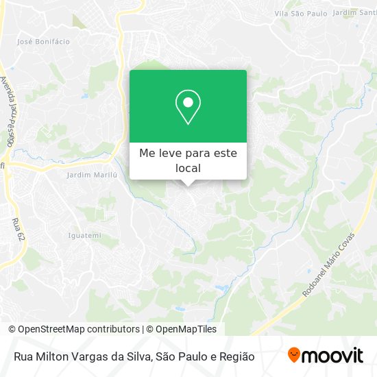 Rua Milton Vargas da Silva mapa