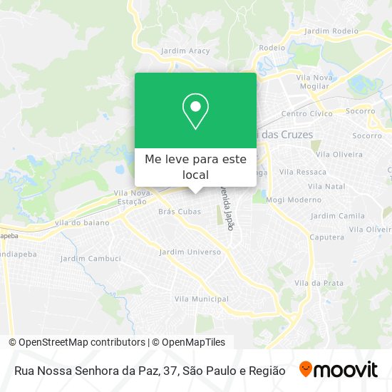 Rua Nossa Senhora da Paz, 37 mapa