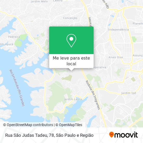Rua São Judas Tadeu, 78 mapa