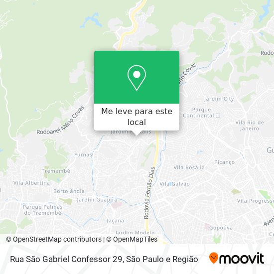 Rua São Gabriel Confessor 29 mapa