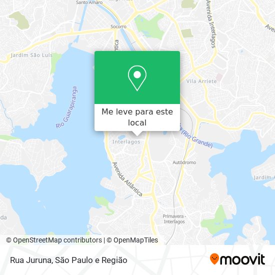 Rua Juruna mapa
