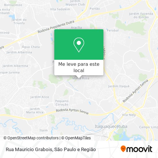 Rua Mauricio Grabois mapa