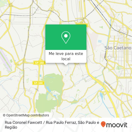Rua Coronel Fawcett / Rua Paulo Ferraz mapa