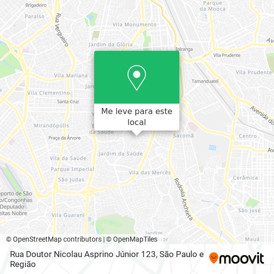 Rua Doutor Nicolau Asprino Júnior 123 mapa