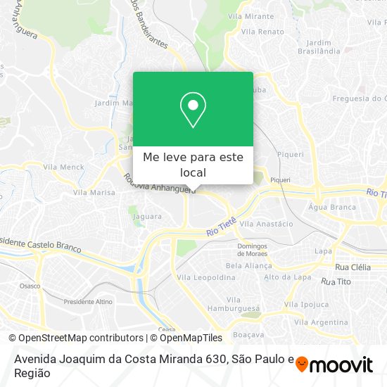 Avenida Joaquim da Costa Miranda 630 mapa