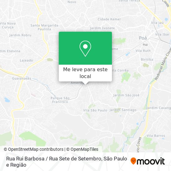 Rua Rui Barbosa / Rua Sete de Setembro mapa