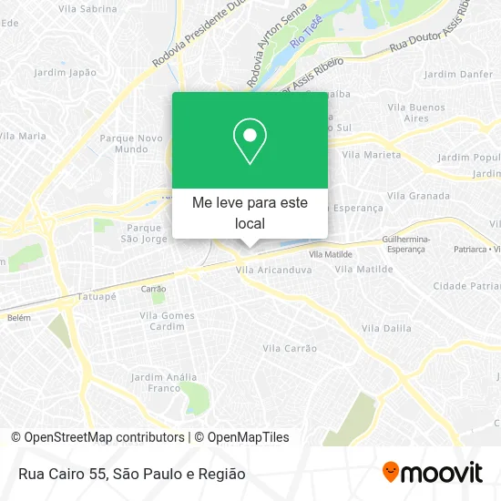 Rua Cairo 55 mapa