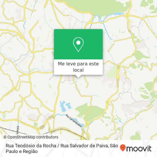 Rua Teodósio da Rocha / Rua Salvador de Paiva mapa