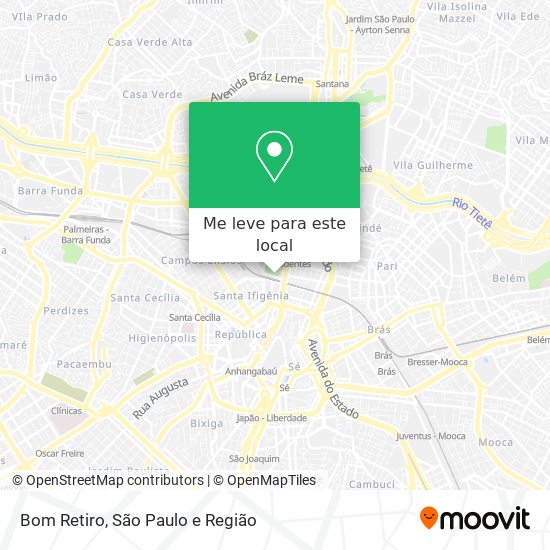 Bom Retiro mapa