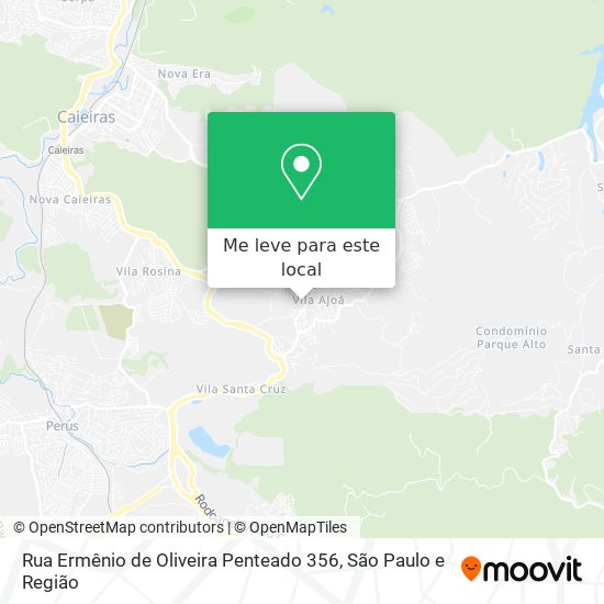 Rua Ermênio de Oliveira Penteado 356 mapa