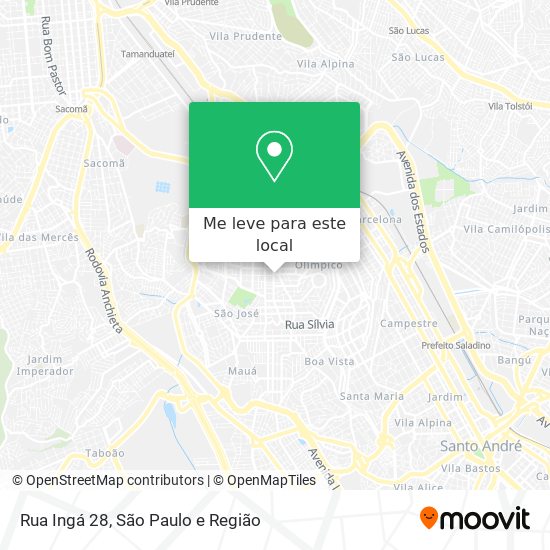 Rua Ingá 28 mapa