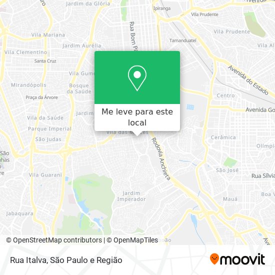 Rua Italva mapa