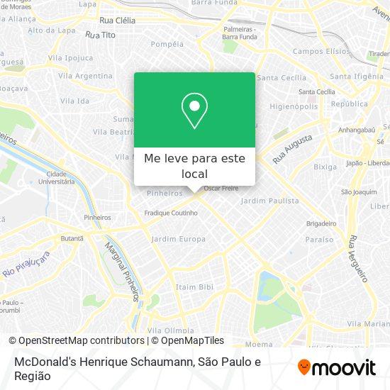 McDonald's Henrique Schaumann mapa