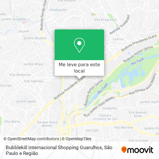 Bubblekill Internacional Shopping Guarulhos mapa