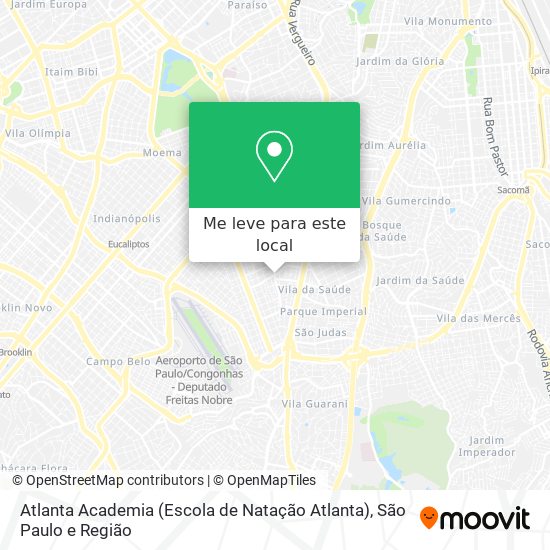 Atlanta Academia (Escola de Natação Atlanta) mapa
