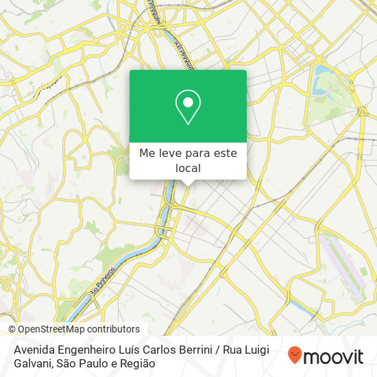 Avenida Engenheiro Luís Carlos Berrini / Rua Luigi Galvani mapa