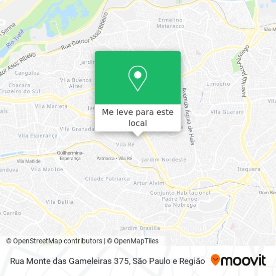 Rua Monte das Gameleiras 375 mapa