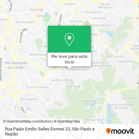 Rua Paulo Emílio Salles Gomes 23 mapa